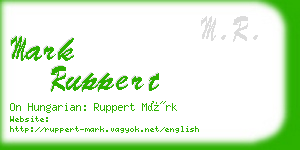 mark ruppert business card